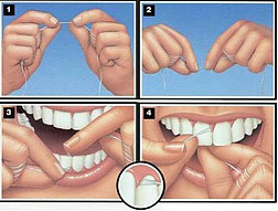 how to floss your teeth